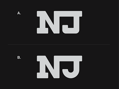 NJ United custom custome type new jersey nj type typogaphy
