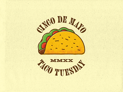 The Perfect Storm badge branding cinco de mayo food icon illustration logo taco taco tuesday tuesday typography vector