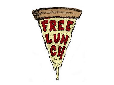 The Best Kind of Lunch cheese drawing font food free hand drawn lettering letters pizza sketch sketchbook typography