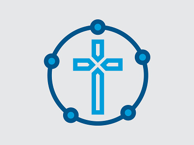Cross Icon campuses church circle circles cross icon jesus locations multiple religion