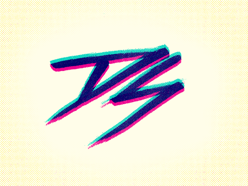 Wicked Sweet 80s awesome brush d design gif grunge halftone hell yeah lettering letters lightening retro s texture thunder vintage