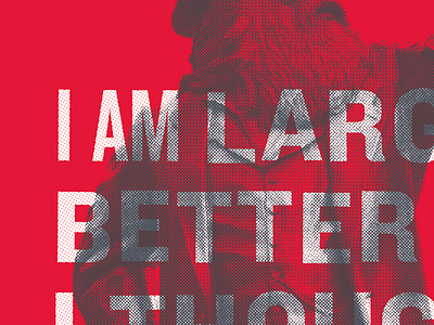 The Other Walt college halftone poster print quote texture type typography university