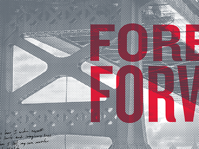 Forever Forward bridge camden halftone multiply new jersey overlay philadelphia poster texture