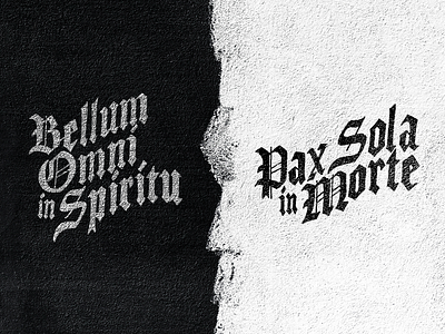 Bellum Omni in Spiritu. Pax Sola in Morte.