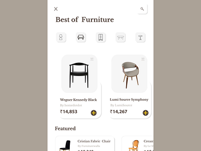Furniture Shopping - AR View 3d animation aftereffects animation augmentedreality blender 3d figmadesign furniture shopping uiux