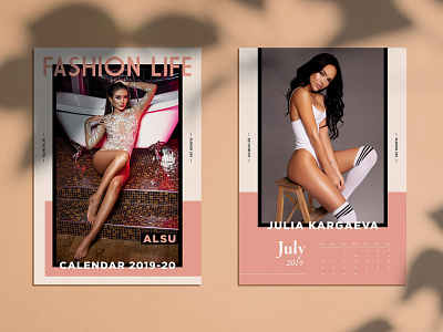 Fashion calendar fashion graphic