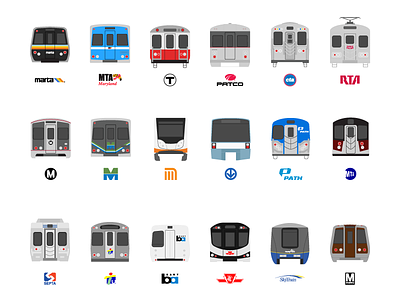 Subway Train Icons icons metro subway train transit