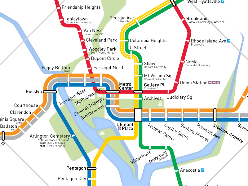 washington dc metro maps