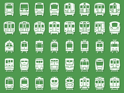 Transit Icons app icon light metro rail streetcar subway train