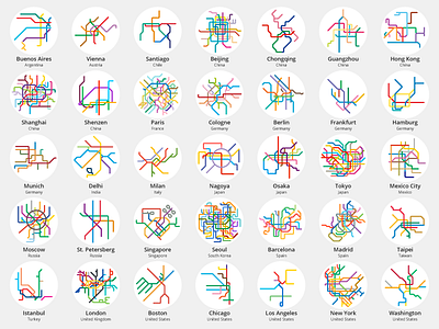 Mini Metros map public subway transit transportation