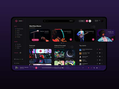 Musicly Player 3d board dashboard dashboard ui illustration interface music music player musicplayer new ui uiux vector vectors