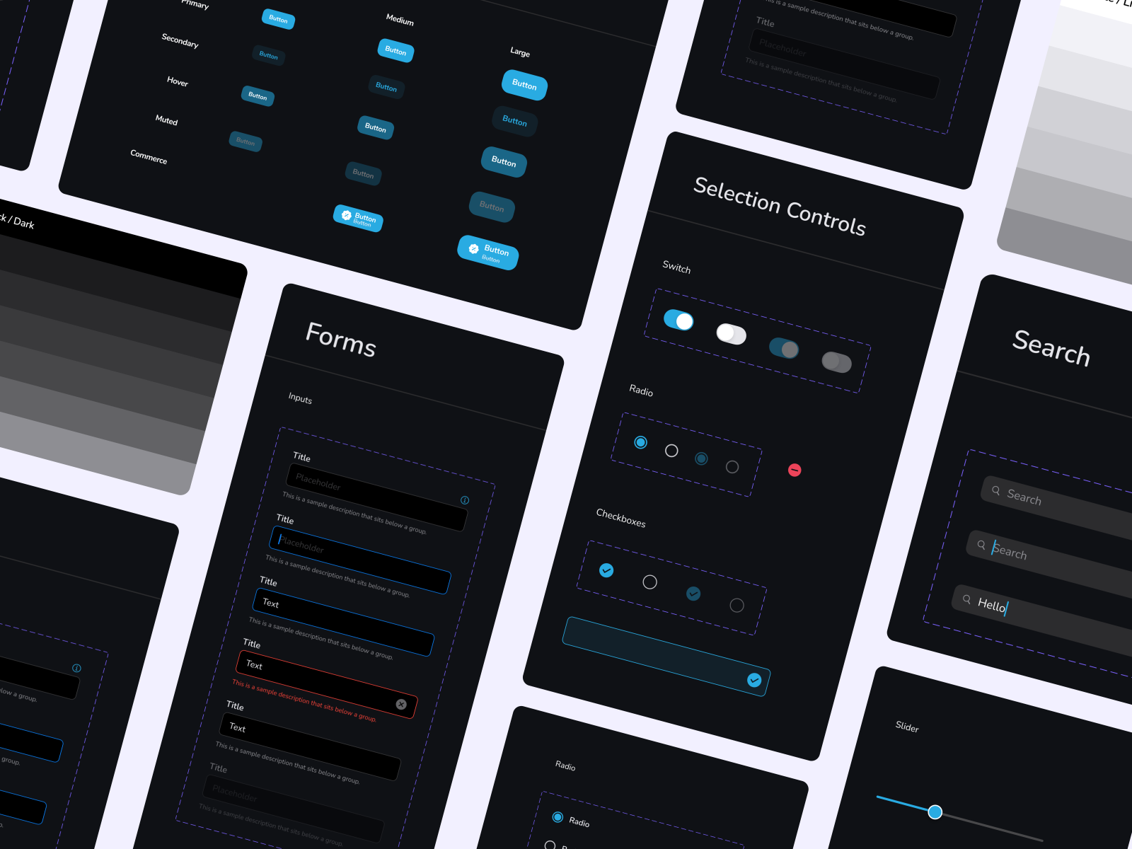 UI Components / Design System by Erika Gruber on Dribbble