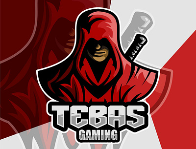 TEBAS GAMING branding design esports logo gaming icon illustration lettering logo mascotlogo vector