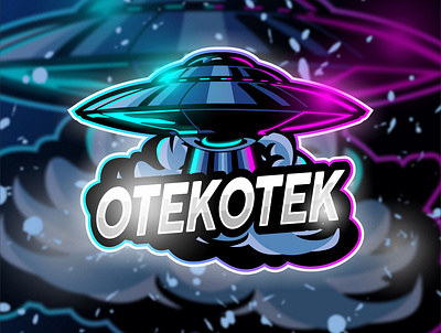 UFO branding design esports logo gaming icon illustration lettering logo mascotlogo vector