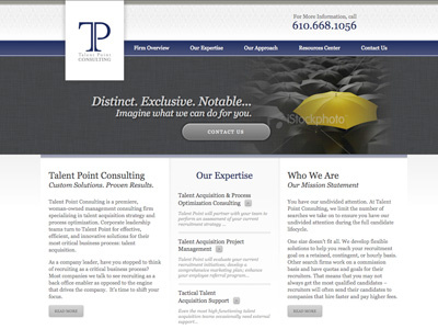 Talent Point Consulting design web web design