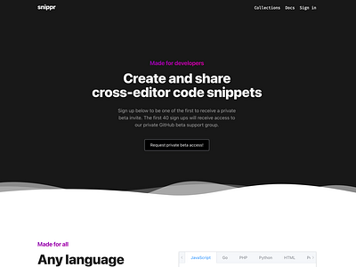 snippr.io private beta
