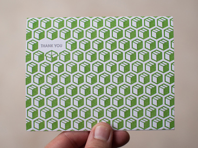 Letterpressed thank you cards avant garde card letterpress ordoro pattern thank you
