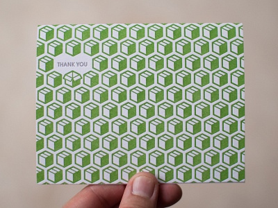 Letterpressed thank you cards