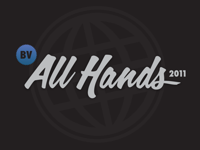 BV All Hands logo concept bazaarvoice logo script