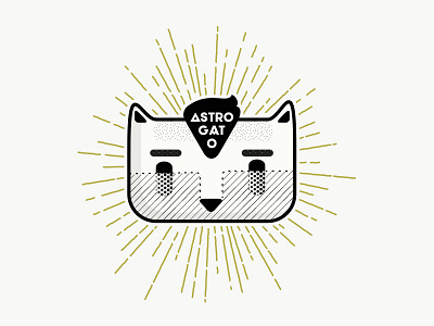 astrogato astrogatos cat illustration light rays