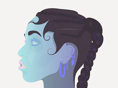 FKA twigs fka illustration neon portrait twigs