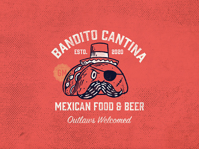 Bandito Cantina art direction branding design digital art icon design illustration illustrator logo design procreate vector