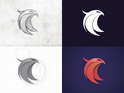 Phoenix Icon art direction icon design illustration logo logo design mark