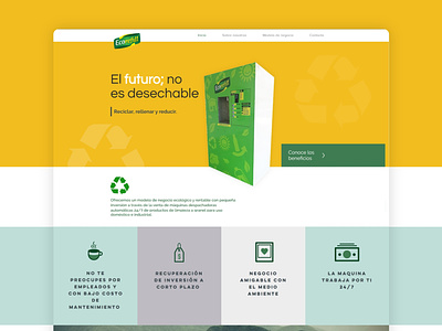 Ecorefill website design
