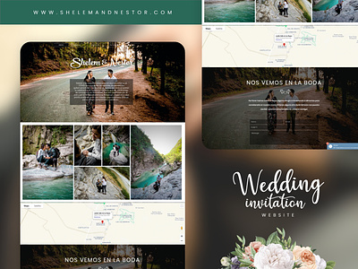 Wedding website invitation website design