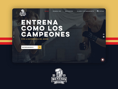 Meneses Boxing boxing logodesign training website websitedesign