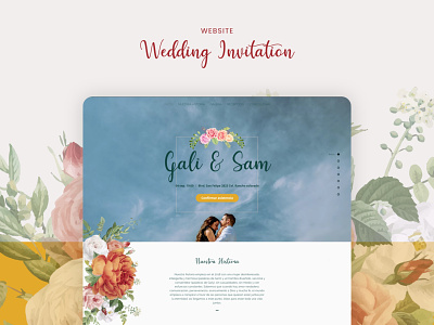 Galy and Sam Wedding invitation website design wedding invitation