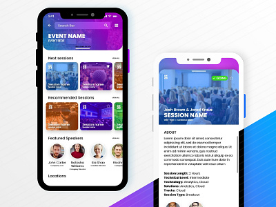 Event App app design event app event planning