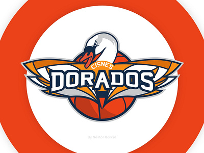 Cisnes Dorados Logo basketball logo design concept sport branding team logo