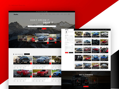 Dealer Website concept dealer dealership ux ui design web design website