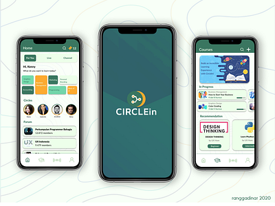 CIRCLEin Mobile Apps Concept course elearning elearning courses mobileapps online courses ui uidesign ux