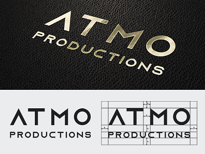 Logo Design Atmo Productions branding design logo logo design logodesign logotype typogaphy typography vector