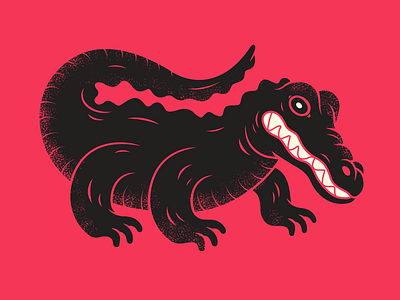 Gator character design graphic illustration