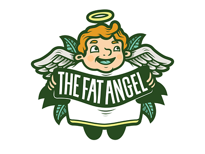 Fat Angel Logo graphic design illustration logo design wellington