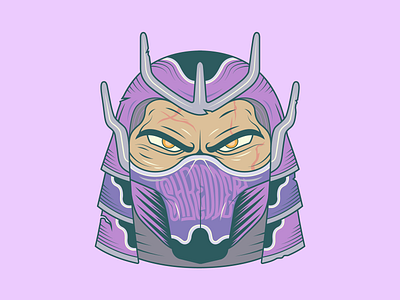 Shredder character illustration vector