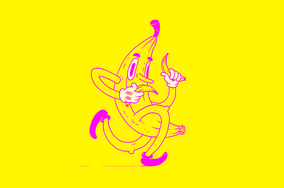 Banana Hero character illustration sketchbook