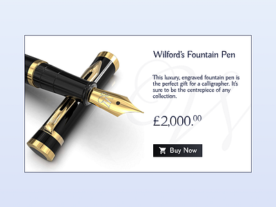 Luxury Fountain Pen Product Card