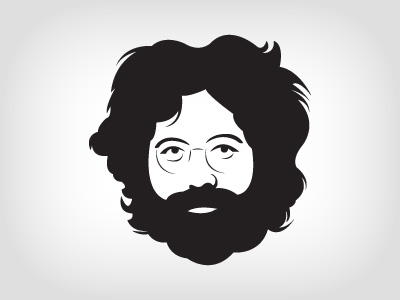 Jerry Garcia Portrait Illustration by Lauren Okura (she/her) on Dribbble