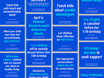 Sexual Assault Awareness Month (SAAM) campaign