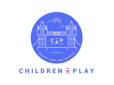 CAP / Children At Play "Detailed" Daycare Logo branding childcare daycare england english kids london theme