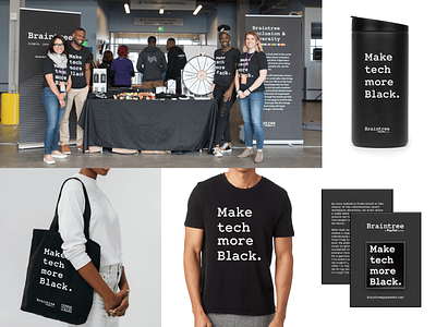 Make Tech More Black afrotech blavity branding conference diversity and inclusion make tech more black swag tech tshirts