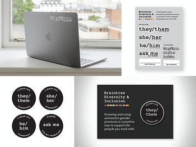 Pronoun Stickers and Pins diversity inclusion and diversity inclusive workplace pronoun pins pronoun stickers pronouns matter work inclusion worklife