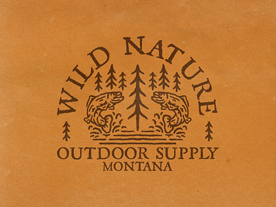 WILD NATURE! badgedesign branding illustration outdoor badge