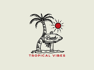 TROPICAL VIBES apparel apparel design branding clothing design clothingbrand custom art design illustration logo merch merch design outdoorapparel streetwear supplyanddesign surf surfapparel vintage art vintage design