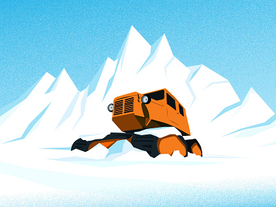 Tucker Sno Cat design illustration vector