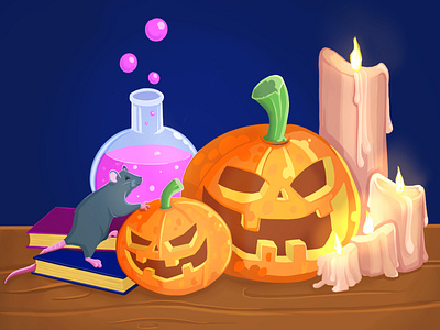 halloween cartoon halloween illustration procreate app